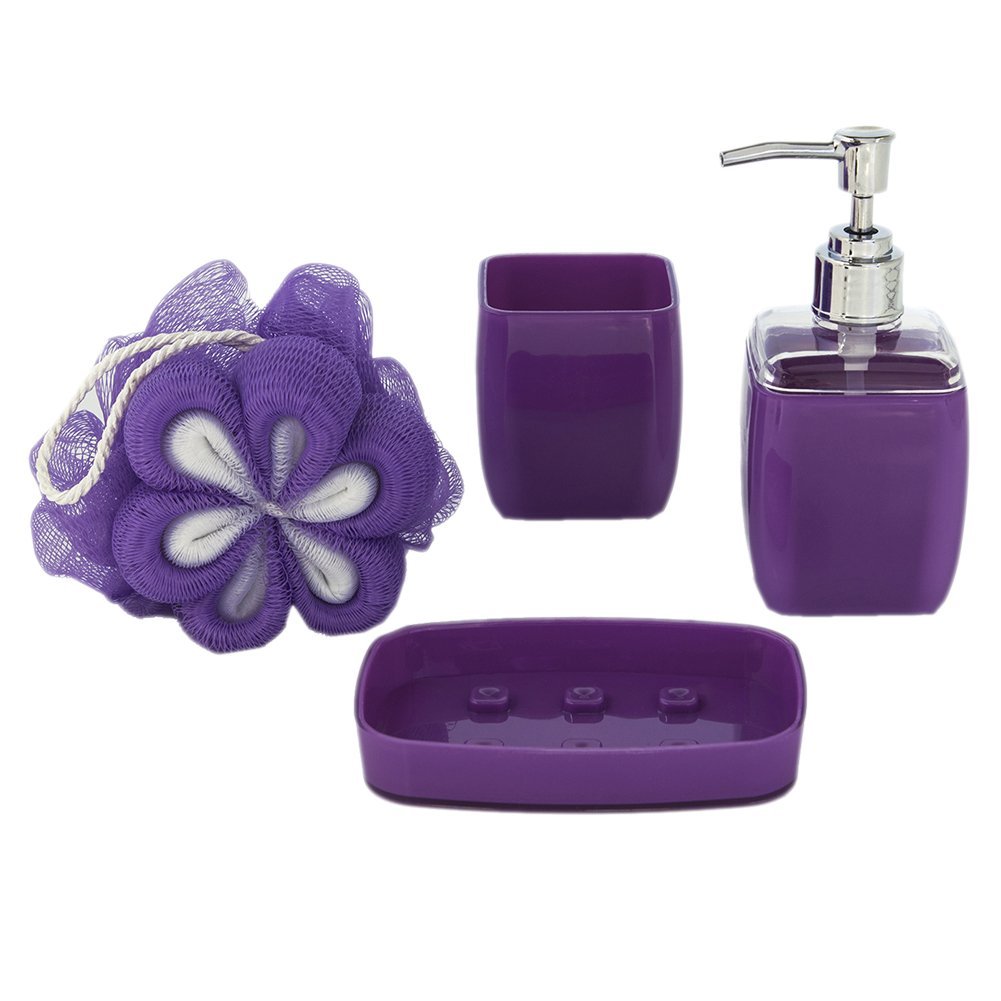 set-de-bano-4-piezas-color-morado